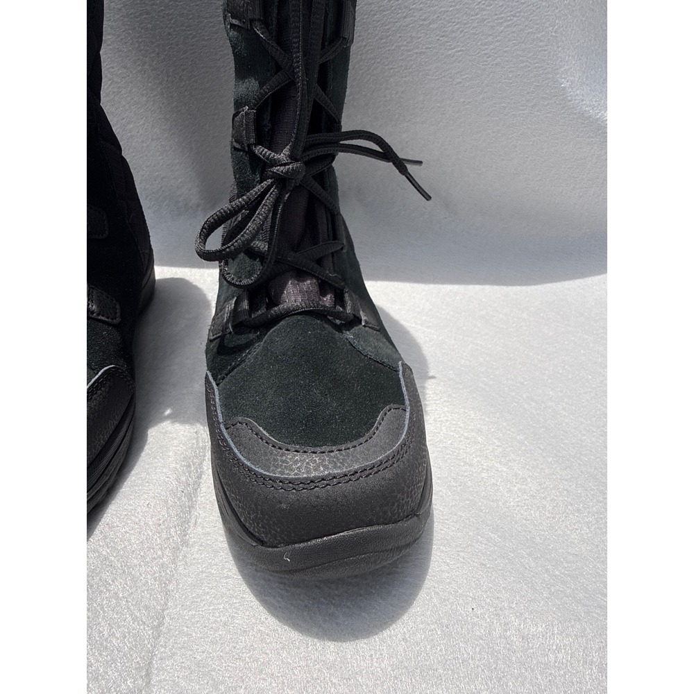 Columbia Ice Maiden II Winter Boots Womens 10 Black Waterproof Omni Grip Quilted - Picture 9 of 15